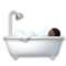 Person Taking Bath - Black emoji on LG
